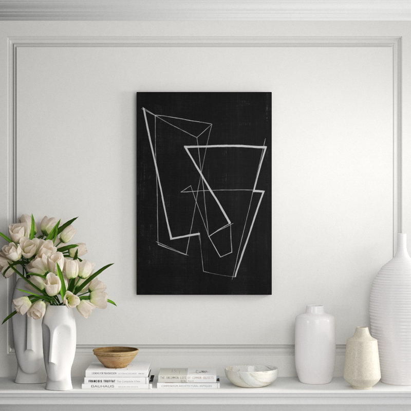 Lines And Distance I Print by Bobby Berk, 60" H x 40" W x 1.5" D, Image Brush Gel