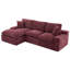 Canapé modulaire Cloud rembourré 107,9 "avec coussin double couche et poches latérales-754575187