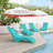 Aquawave Ergonomic In-Pool and Patio Chaise Lounges with Woodgrain Design and Anti-Drift Base (Set of 4)-2124343230