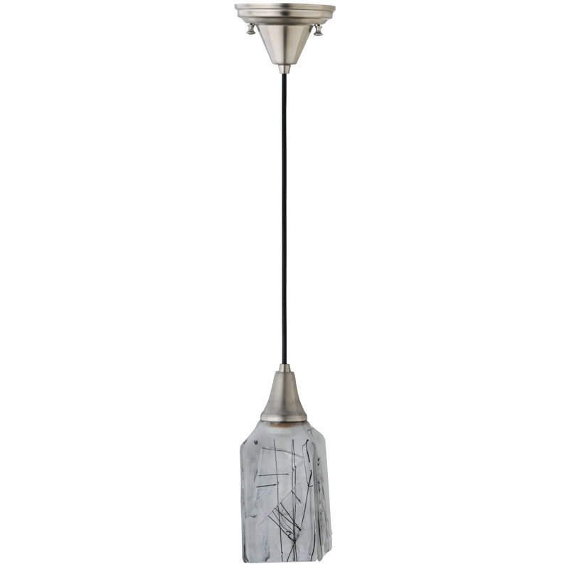 Luminaire suspendu carré 1 lumière Licorice