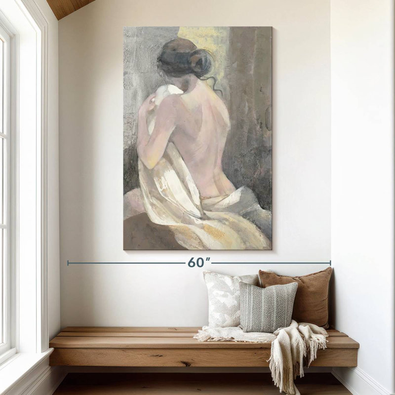 Leisha après le bain II, H 51 po x l 34 po