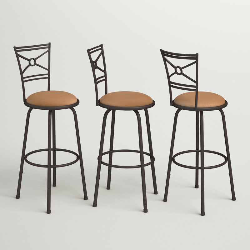 Basche Swivel Adjustable Height Bar Stool