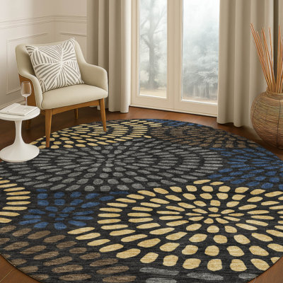 Tapis géométrique intérieur / extérieur lavable à la machine Chantille ACN2492