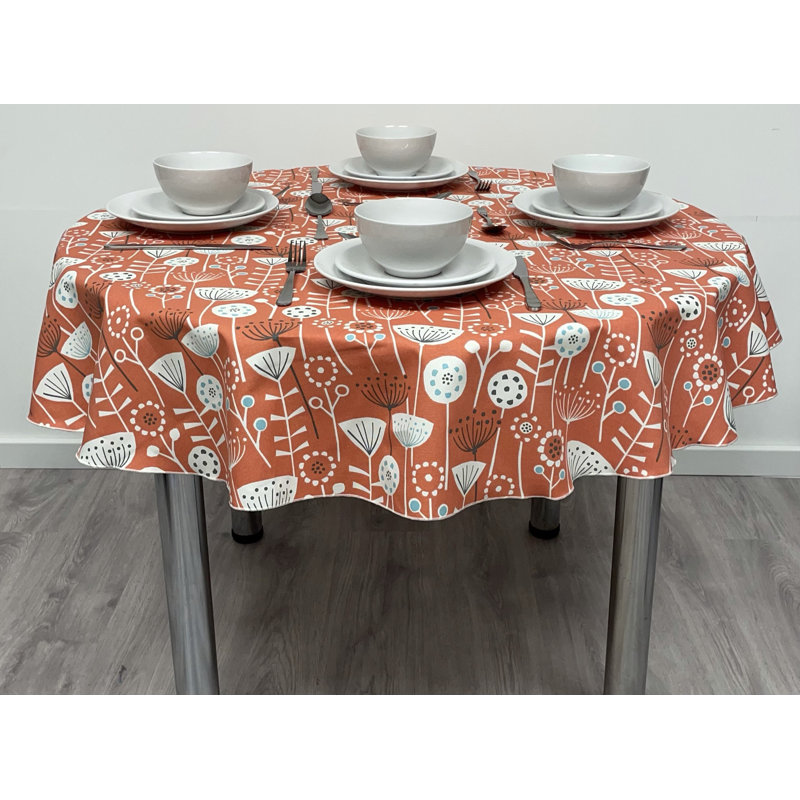 Geistown Scandinavian Print Tablecloth, 54 cm W x 54 cm L, Orange