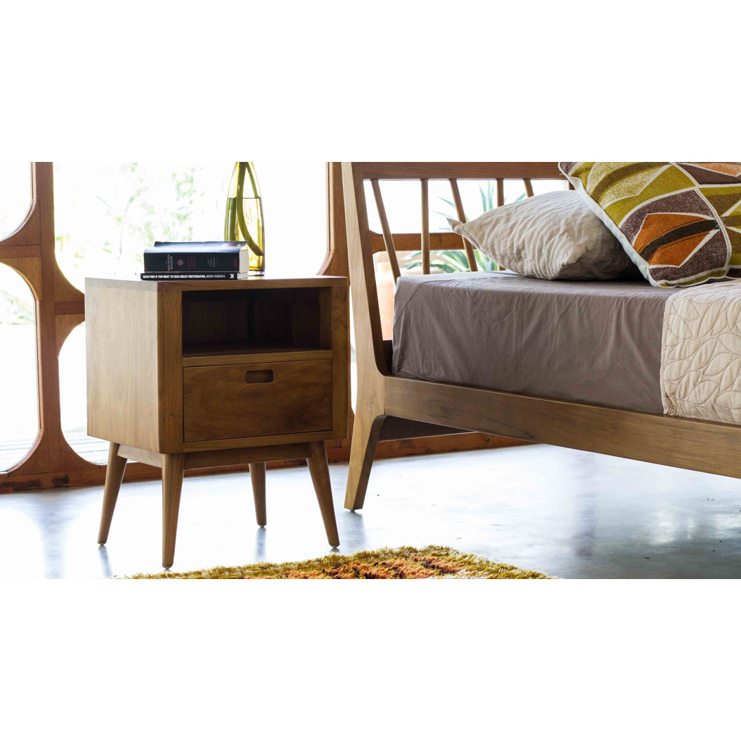 Saaima 14.5'' W Solid Wood Nightstand Corrigan Studio®