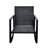 2 Person Outdoor Seating Group - Blue Cushion Patio Bistro For Garden, Terrace, Poolside Rocking Chair 3 Pieces With Cushions Lawn, Metal & Pe