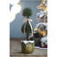 Ensemble de 3 jardinières en métal patiné, L: 17,7 x 17,7 x 11 po, M: 15 x 15 x 10,2 po, 11,5 x 11,5 x 10 po