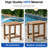 Outdoor HIPS Side Table For Patio Indoor Outdoor Weather - Resistant Adirondack Tables-116554407