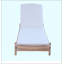 Chaise longue avec coussin Mall Mall