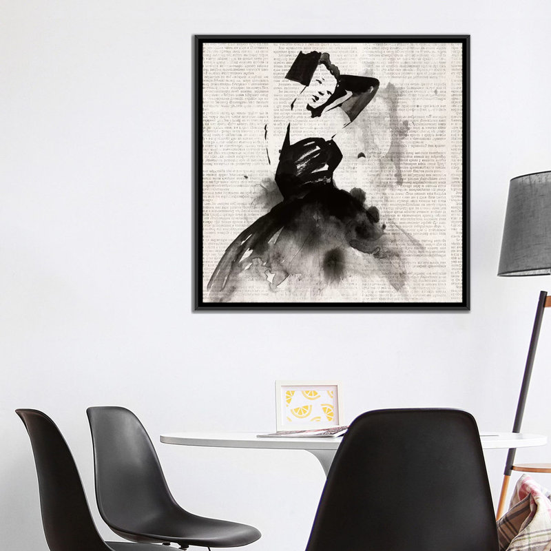 « spotlight ii », impression sur toile, H 18 po x l 18 po x P 1,5 po, Toile avec cadre noir, Pas de tapis