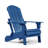 Morphew Plastic Foldable Outdoor Adirondack Chair with Ottoman-146355110