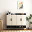Buffet, armoire à chaussures avec 4 portes et grande armoire de rangement pour chaussures avec tablettes réglables