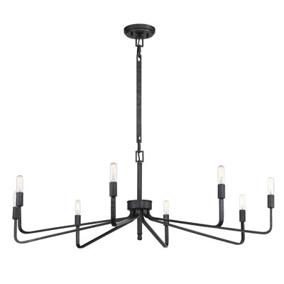 Lustre style chandelier 8 lumières Anacelia