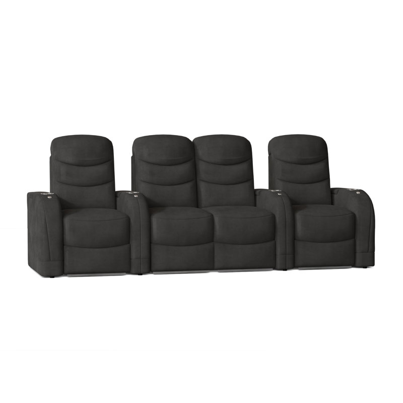 Rangée de cinéma maison Stealth HR Series (rangée de 4), Anthracite Smartsuede
