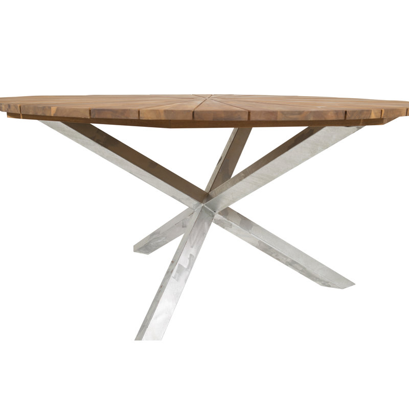 Hakon Round Outdoor Dining Table , 140cm cm W 140cm cm D
