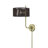 Asllan 1 Light Antique Brass Swing Arm Wall Lamp-122725060-122725061
