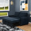 Bleu marine avec port de charge et futon compartiment de rangement pratique, sacs et coussins de siège réglables