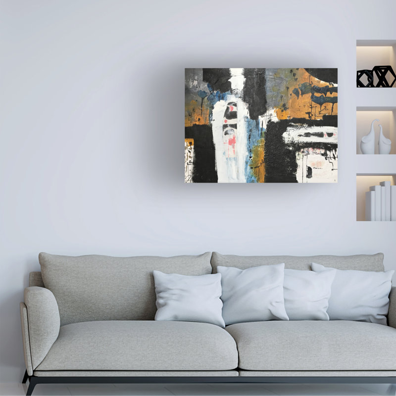 Art sur toile rail bolognique «ologic riche », H 14 po x l 19 po