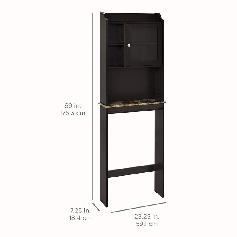 Armoire de salle de bain murale Brioney, Espresso