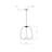 Mela 1 - Light Satin Black LED Single Pendant-44563594