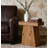 23.6" Solid End Table Set with Tapered Base, Walnut-1577788699-1587522223
