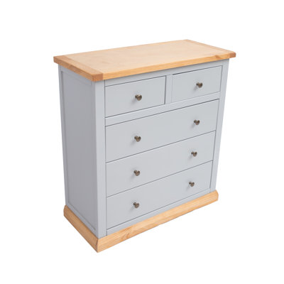 Netherton 90 cm W Chest of 5 Drawers