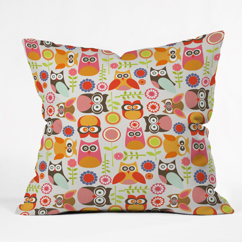 Coussin décoratif joli little owls, 20 po x 20 po