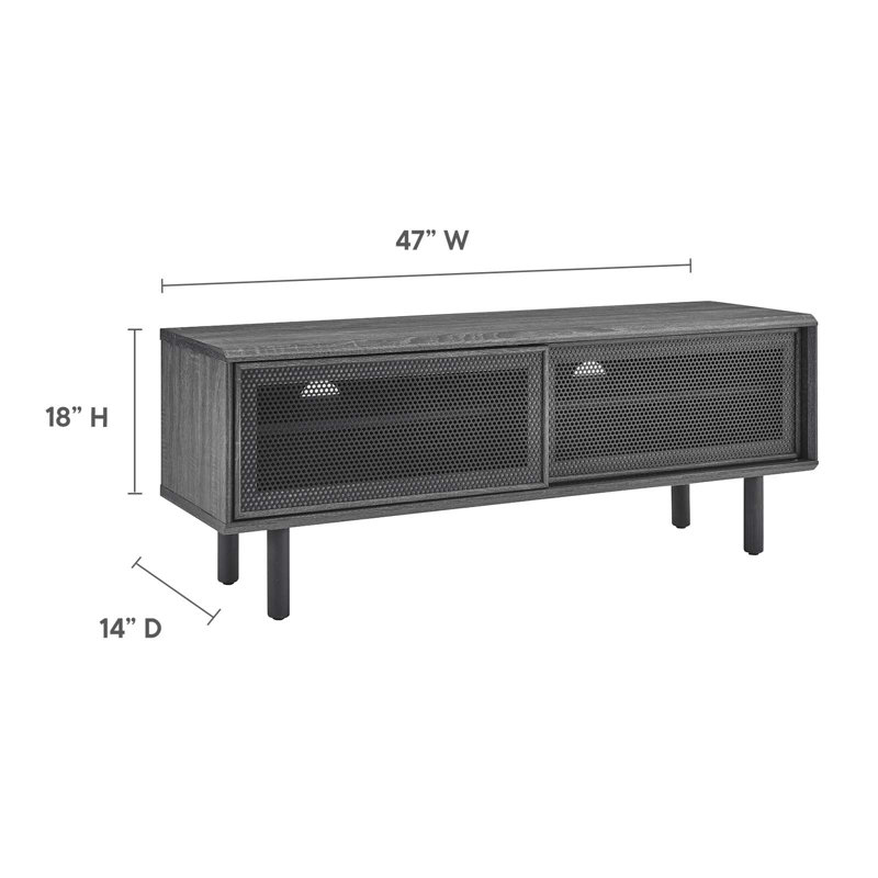 Meuble télé 47 "Kurtis par Modway, Gris anthracite