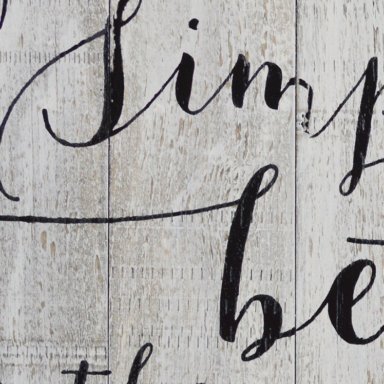 «Life Is Simply Better in the Country», art textuel sur bois manufacturé