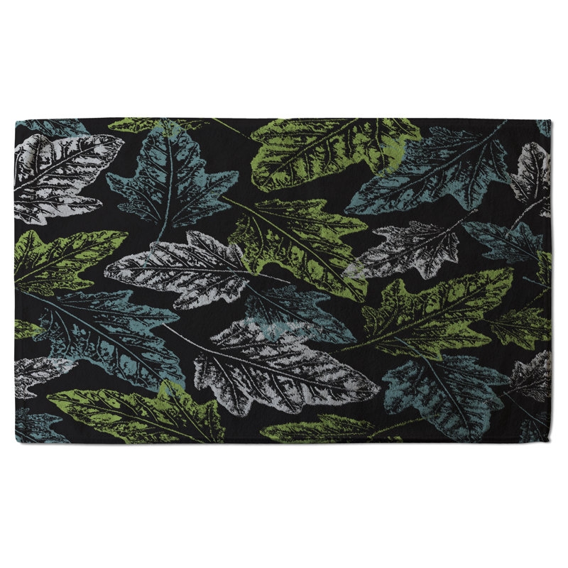 Cotton Floral Waffle Kitchen Towel