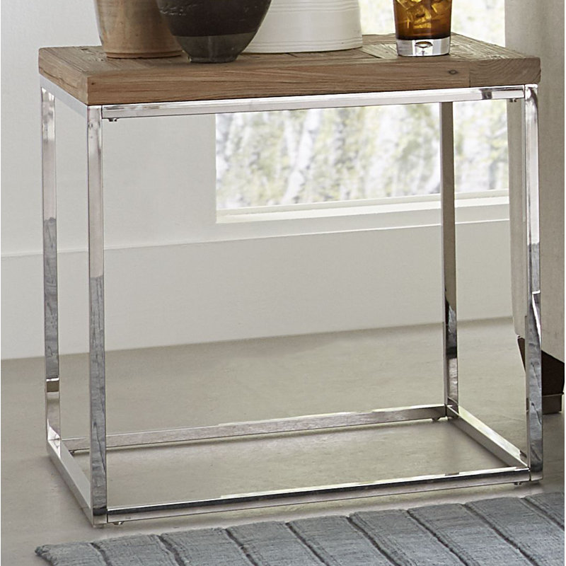 Annike Solid Wood Top End Table