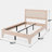 Modern Solid Pine Platform Queen Bed Frame-682227717-682227719