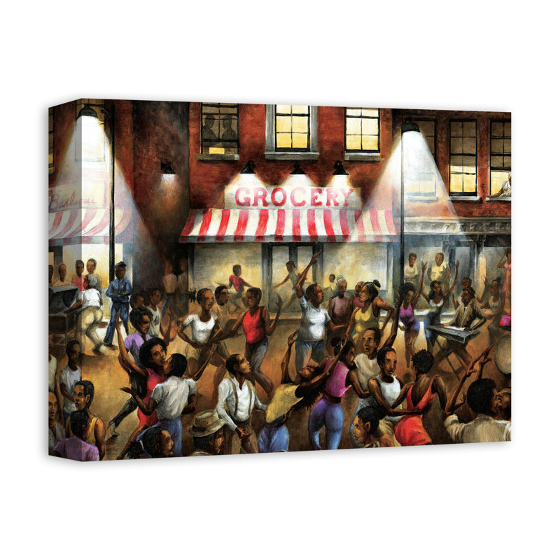 «Dancing In The Street», reproduction sur toile, H 11 po x l 14 po x P 1,25 po