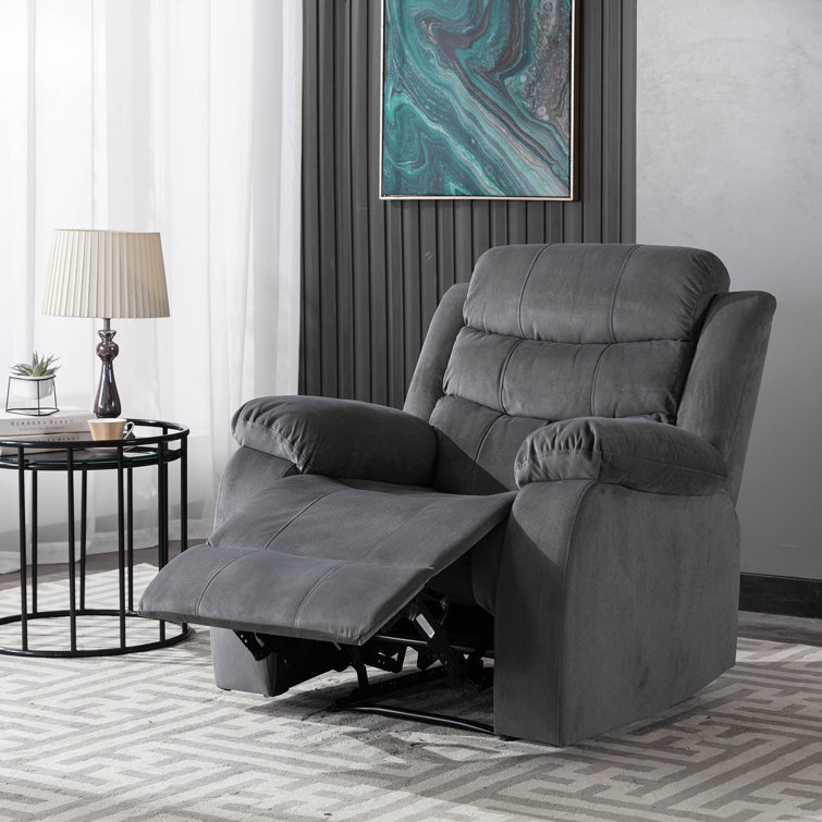 Latitude Run® Modern Living Room Recliner Made of Thick Cushion Fabric with  Massage Function & Reviews