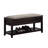 Shoe Storage And Seating Bench - Gray Fabric Covering, Hidden Space For Storage, Wood Construction-343548157