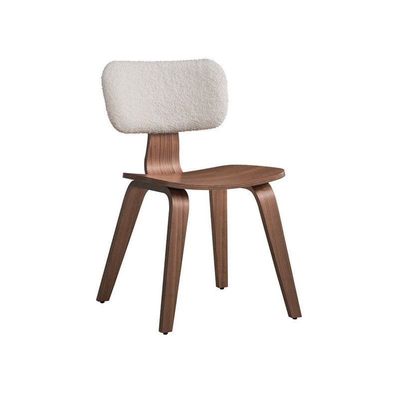 Chaise d'appoint rembourrée en bois massif Kaija