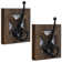 Rustic Farmhouse Wall Mounted Towel Hook Set - 2 Robe Hooks