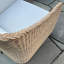 Teak and Wicker Patio Dining Set-11595921