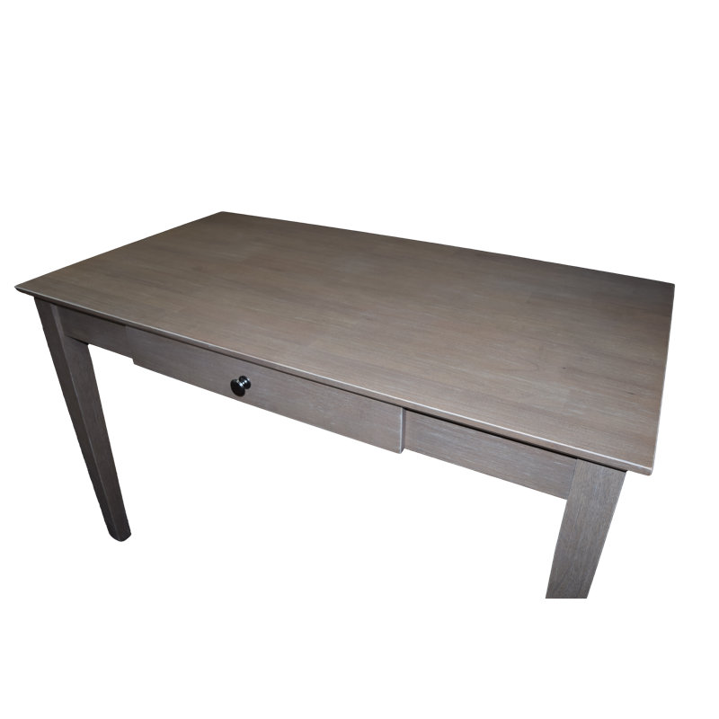 Williams Solid Wood Writing Desk, Taupe Gray