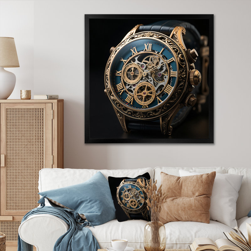 Luxury Luxury Diamond Dusk V sur impression sur toile, H 36 po x l 36 po x P 1,5 po, Cadre simple noir
