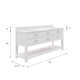 Cronin 72" Carrara White Marble Countertop Bath Vanity with Mirror