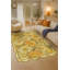 Tapis beige tissé à motif floral lavable Mosso-1512750082