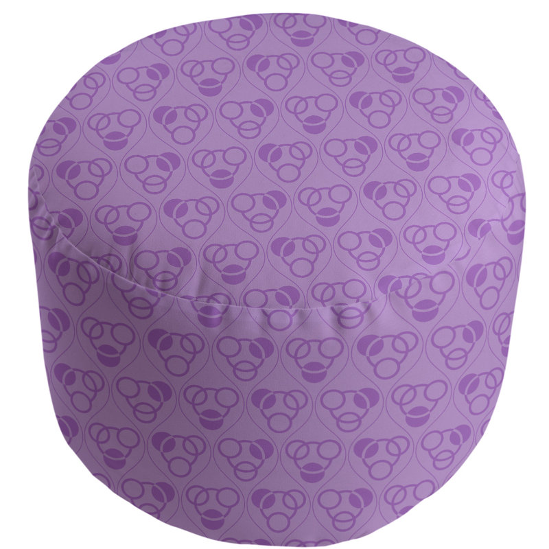 repose-pieds d’ondes à cercles classiques, Violet