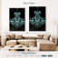 Lustre bleu Kerner-108250894