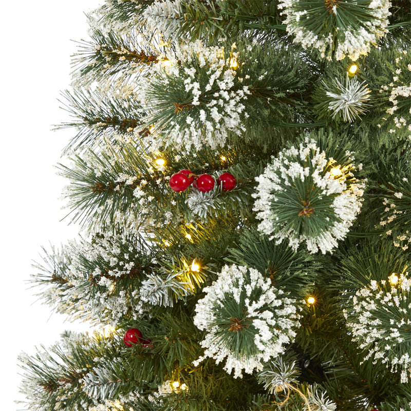 Lighted Artificial Christmas Tree, 5' H