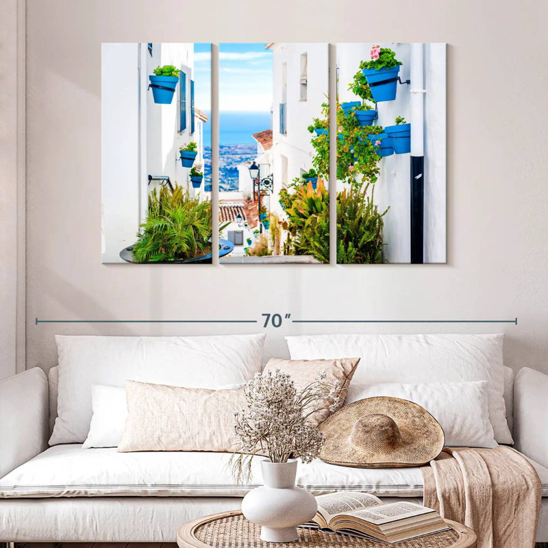 Sirci, pittoresque rue Mijas, H 32 po x l 50 po
