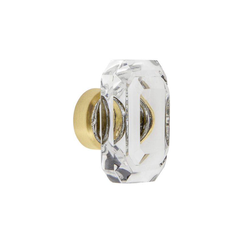 Baguette Cabinet Knob, Satin Brass