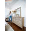 Commode 7 tiroirs Cape May - Finition bois de grève émaillé