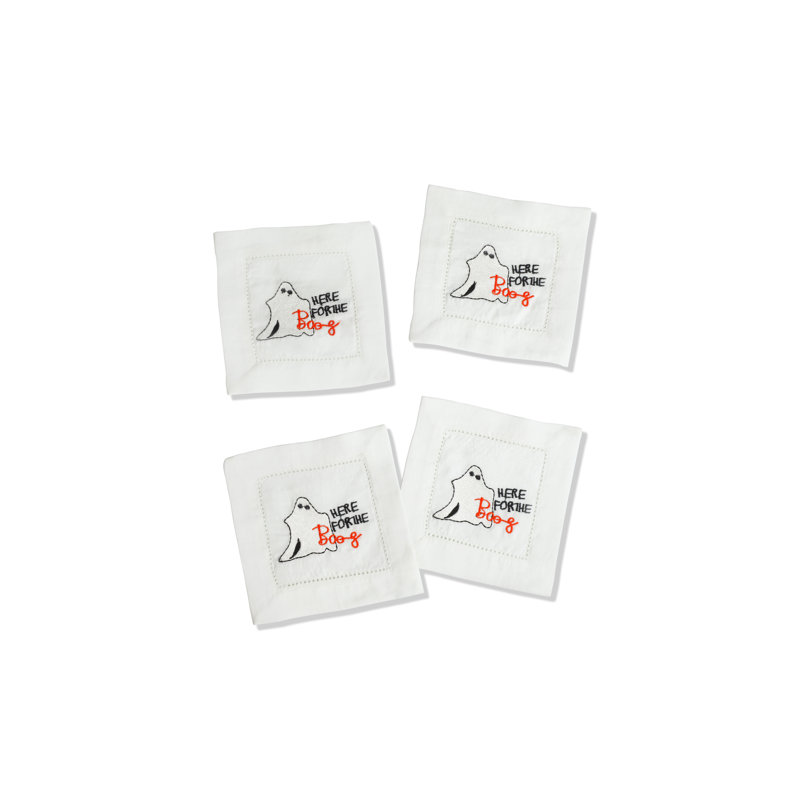 Serviettes de cocktail d'Halloween Boo