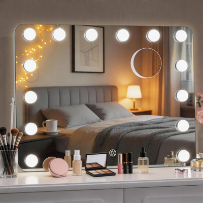 Miroir de maquillage lumineux